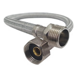 Kit 10 Engate Mangueira Flexível Trançado Aço Inox 50 Cm