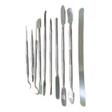 Kit 10 Espátulas Profissional Aço Inox Conserto Celular