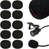 Kit 10 Espumas Microfone Lapela Headset