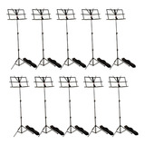 Kit 10 Estante Partitura Suporte Dobrável Dolphin C/ Capa