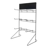 Kit 10 Expositor Display Encartelados 09 Ganchos C/ Placa