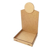 Kit 10 Expositor Mdf Brownie Palha Bala 17x15 Cm Fundo Alto