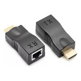 Kit 10 Extensor Hdmi 4k Rede Rj45 Monitor Tv Notebook Dvd