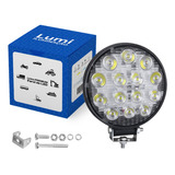 Kit 10 Farol De Milha Led 42w 9v-60v Auxiliar Barco Veículos
