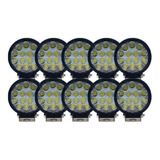 Kit 10 Farol De Milha Led 42watts 12v/24v Carro Caminhões