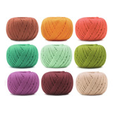 Kit 10 Fio Amigurumi 254m 100% Algodão Círculo Sortidas