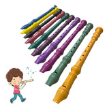 Kit 10 Flauta Doce Infantil Sortida Brinquedo Festa Escola