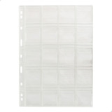 Kit 10 Folhas Moedas 20 Bolsos Pvc Pccb 28x21cm
