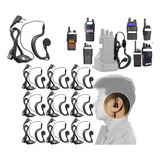Kit 10 Fone De Ouvido De Radio Comunicador Baofeng 777s Uv5r
