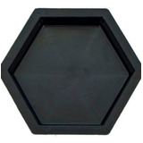 Kit 10 Forma Sextavada Pvc 8cm Bloquete Piso Liso Hexagonal
