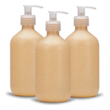 Kit 10 Frascos Garrafa Biodegradáveis C/ Válvula Pump 500ml 