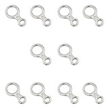 Kit 10 Freio 8 Oito Aço Inox 100kn Descensor Corda Rapel Top