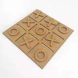 Kit 10 Jogo Da Velha Educativo Lembrancinha Em Mdf 20x20 Cm