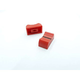 Kit 10 Knobs Deslizante Mesa De Som Pequeno Branco Eixo 4mm