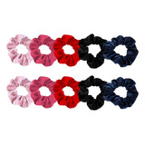 Kit 10 Laçarote Lacinho Cabelo Sortido Xuxinha Scrunchies