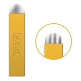 Kit 10 Lâminas 12u Hard Agulhas Tebori Microblading 0,25mm