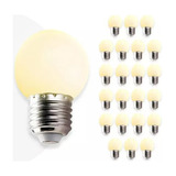 Kit 10 Lâmpada Bolinha Mini Bulbo Led 1w E27 Luz E Decoração