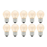 Kit 10 Lâmpada Lustre 25w Clara Bg45 E27 Cor Da Luz Clara Voltagem 127v