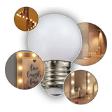 Kit 10 Lâmpadas Bolinha Bivolt Led 3w Luz Quente E27 Camarim