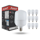 Kit 10 Lâmpadas Led 20w Bulbo 6500k Alta Potência Bivolt 