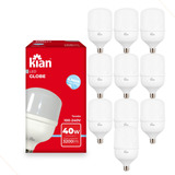 Kit 10 Lâmpadas Led 40w 6500k Forte E Área Grande Bivolt
