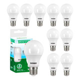 Kit 10 Lâmpadas Led Bulbo 15w Branco Frio 6500k Taschibra