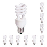 Kit 10 Lampadas Twist E-27 10w 2700k Luz Amarela 220v