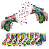Kit 10 Lança Confetes Inflavel Boom Estouro Colorido Festas