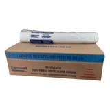 Kit 10 Lençol Papel Descartavel Hospitalar 100% Branco 50cm