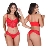 Kit 10 Lingerie Atacado Conjunto Sexy Fio Duplo Sutiã Tanga