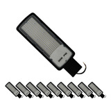 Kit 10 Luminária Publica P/ Poste Led 300w Iluminação 6500k