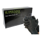 Kit 10 Luva Descartável Nitrílica Preta Black 1000 Unidades Tamanho M Unidades Por Embalagem 100