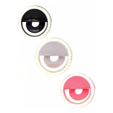 Kit 10 Luz Selfie Ring Light Clipe Anel Led Flash Celular 