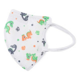 Kit 10 Mascara Infantil Kn95 Criança Infantil Carrinho Pff2