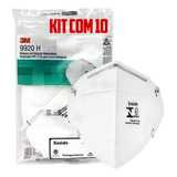 Kit 10 Máscaras 3m 9920h N95 Pff2 Respiratória Hospitalar