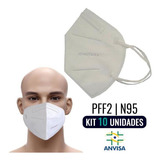 Kit 10 Máscaras Pff2-s Respirador S/