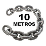 Kit 10 Metros Corrente 6 Mm Calibrada P/ Talha Ancora Lancha
