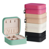 Kit 10 Mini Porta Joia Lembrancinha C Divisória E Ziper 