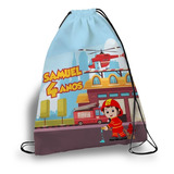 Kit 10 Mochilas Personalizadas Bombeiro Lembrancinhas