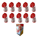 Kit 10 Moedor Gergelim Com Tampa Vermelho Japão Atacado