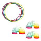 Kit 10 Mola Maluca Colorida + 10 Bambolê 50cm Brinquedo