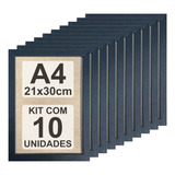 Kit 10 Moldura Quadro A4 21x30