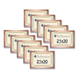 Kit 10 Molduras Porta Diploma Certificado A4 21x30 Rosê Gold