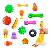 Kit 10 Mordedores Brinquedo Diversos P/ Cachorros Pequenos