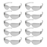 Kit 10 Óculos De Proteção Segurança