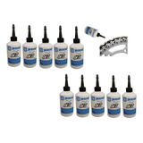 Kit 10 Óleo Lubrificante Grafitado Corrente Moto Jerod 100ml