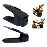 Kit 10 Organizador Sapato Com Regulagem Preto Tênis Salto