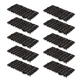 Kit 10 Palete Plástico Estrado Pallet Resistente 50x50 Preto