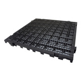 Kit 10 Palets Pallet Estrado Piso Plástico 50x50 Preto