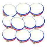 Kit 10 Pandeiro Brinquedo Infantil Musical Pandeirinho